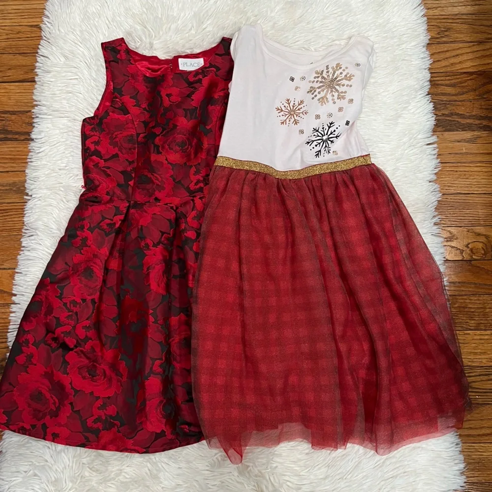 Holidays girl set‎ of two dresses size 8